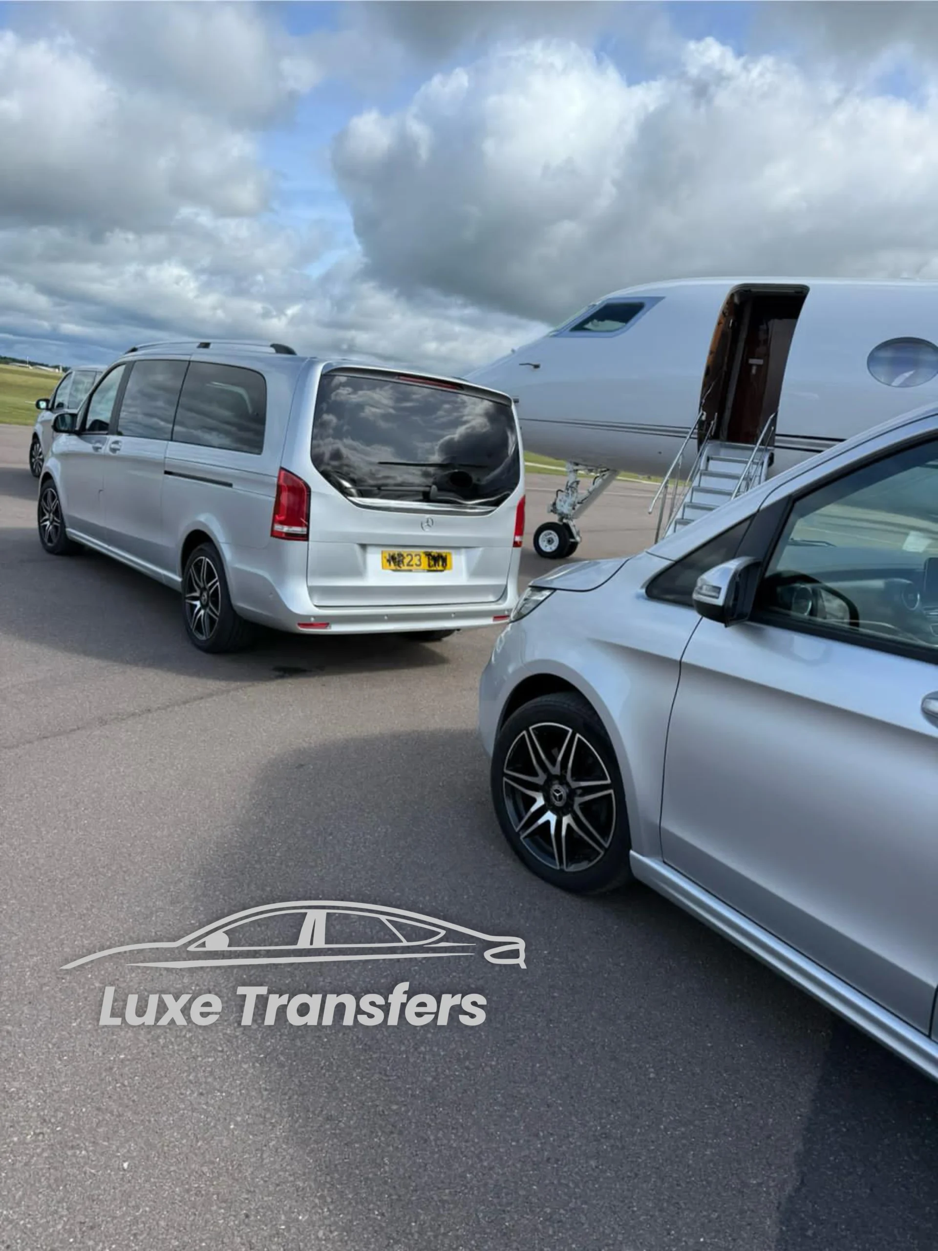 Birmingham Airport chauffeur service with Luxe Transfers executive vehicle