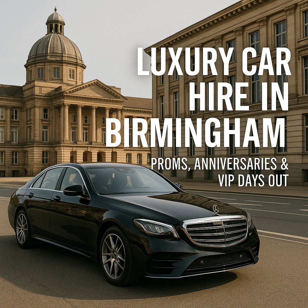 Read more about the article Luxury Car Hire in Birmingham for Events: Proms, Anniversaries & VIP Days Out