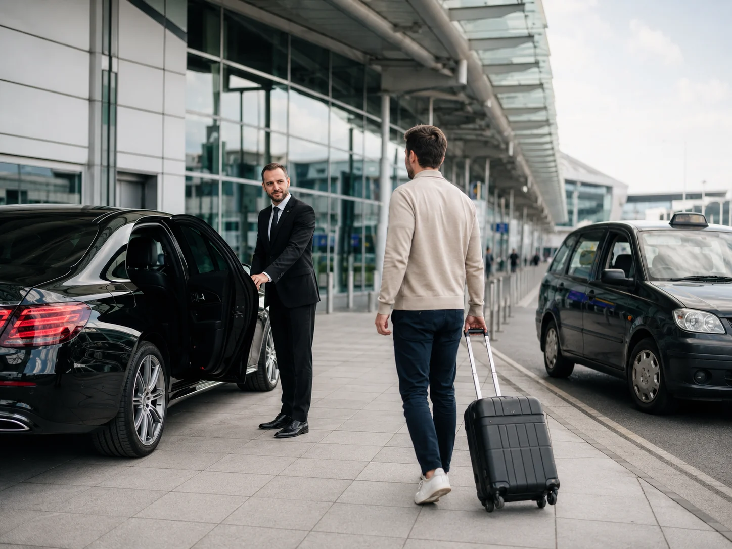 private transfer from Birmingham Airport with executive chauffeur car